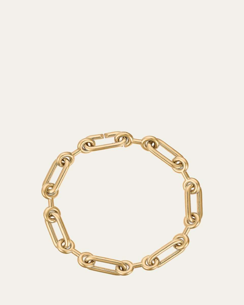 Petite Binary Chain Bracelet in Gold Vermei